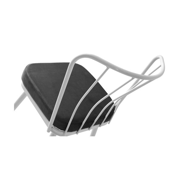 Bielo-čierne kovové jedálenské stoličky v súprave 2 ks Yildiz – Kalune Design-image-4