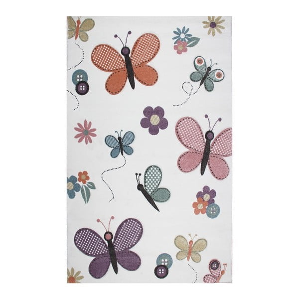 Detský koberec Eco Rugs Butterfly, 160 × 230 cm