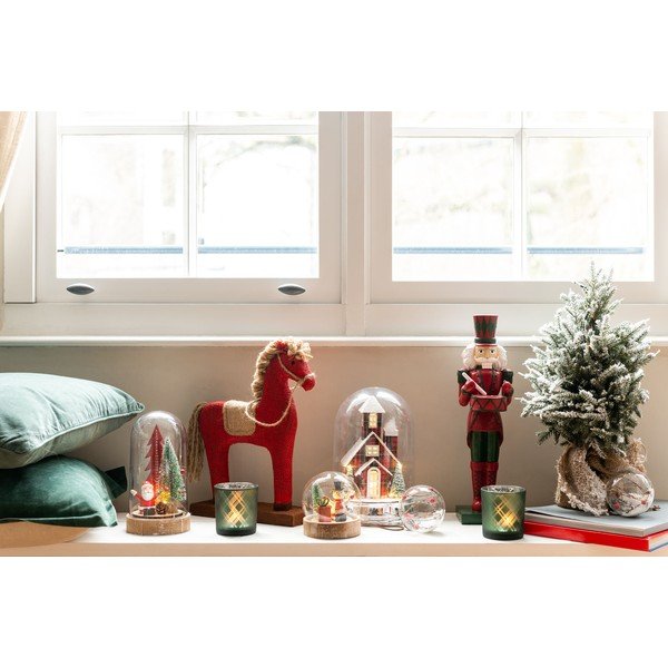 Súprava 6 sklenených vianočných ozdôb J-Line Bauble-image-3