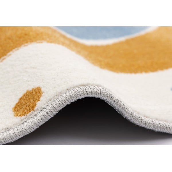 Okrovožltý/slonovinový detský koberec ø133 cm Joyful Gold – FD-image-2