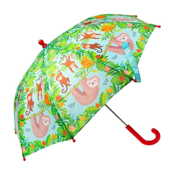 Zelený dáždnik s motívom leňochoda Sass & Belle Boho