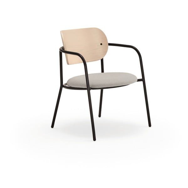 Svetlosivé kreslo v dekore jaseňa Eclipse - Teulat