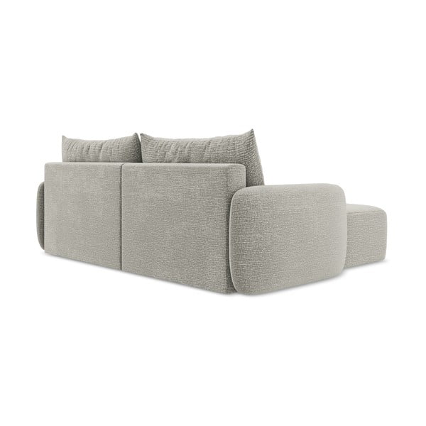 Svetlosivá rozkladacia/s úložným priestorom rohová pohovka (ľavý roh) Kalena – Makamii-image-4