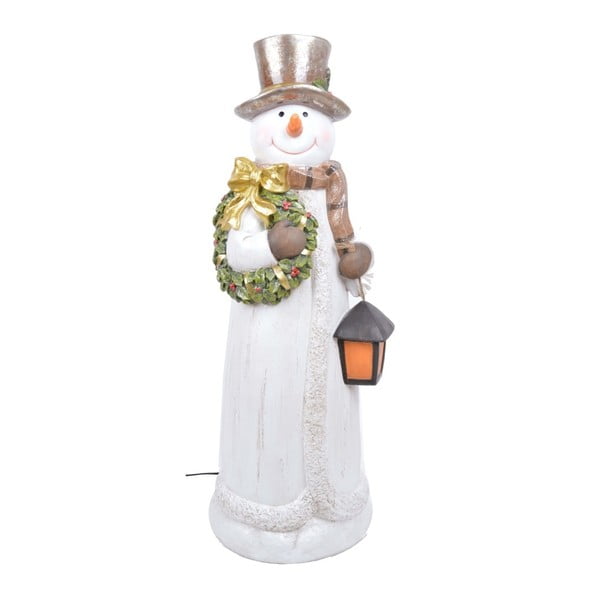 Svietiaca LED dekoratívna soška Ewax Snowman Time II