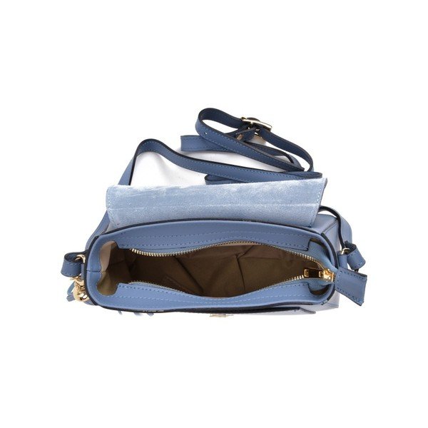 Modrá kožená kabelka Mangotti Bags Karmo-image-3