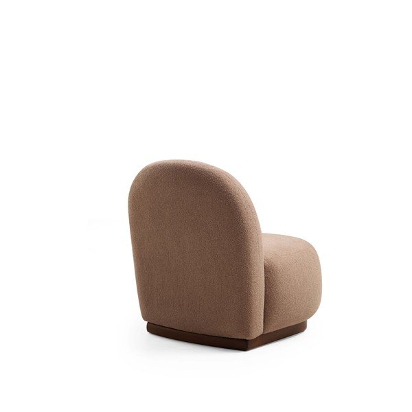 Hnedé kreslo z textílie buklé Tina – Artie-image-2