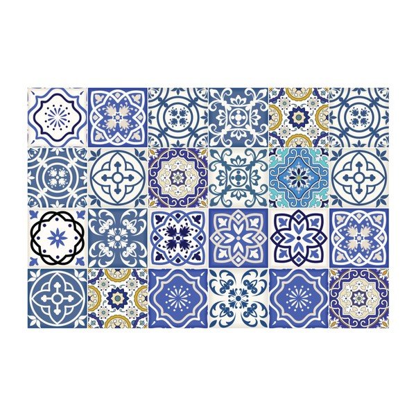 Sada 24 nástenných samolepiek Ambiance Wall Stickers Tiles Flamenco, 10 × 10 cm-image-2