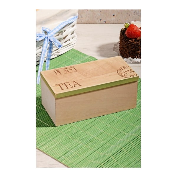 Bambusový box na čaj s 2 priehradkami Herbal