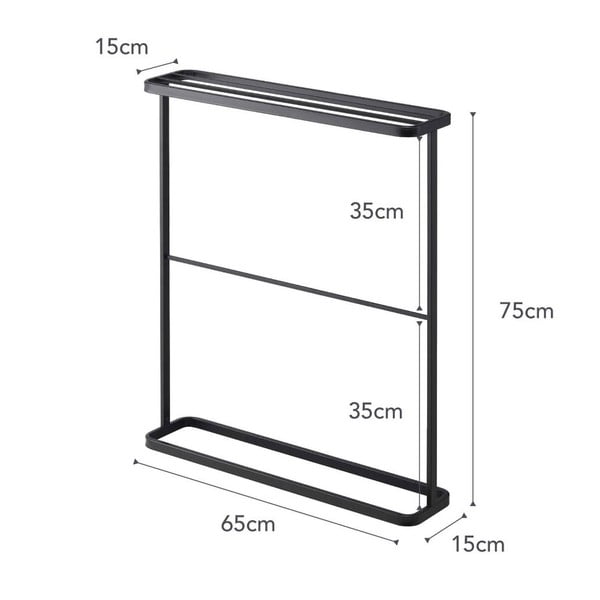 Čierny stojan na uteráky YAMAZAKI Tower-image-2