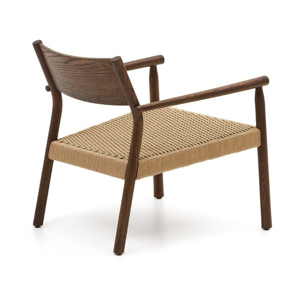 Kreslo s výpletom v prírodnej farbe Yalia – Kave Home-image-3