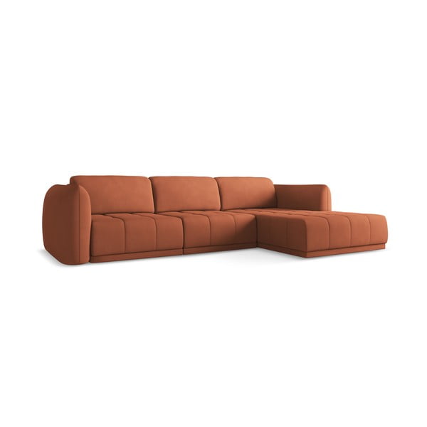 Oranžová rohová pohovka (pravý roh) Hoku – Makamii-image-3