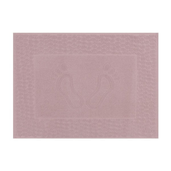 Kúpeľňová predložka v ružovej farbe odtieni dusty rose Pastela, 70 × 50 cm