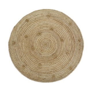 Prírodný ručne vyrobený jutový koberec Nattiot Siska, ø 140 cm