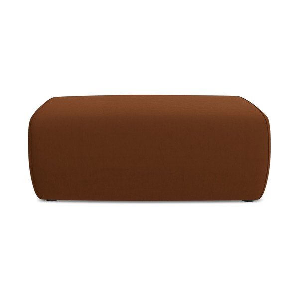 Terakotová zamatová podnožka Kapua – Makamii