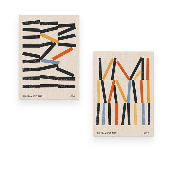 Obrazy v súprave 2 ks 50x70 cm Lines – Wallity