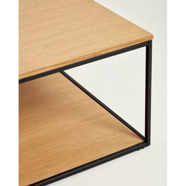 Konferenčný stolík s doskou v dubovom dekore 80x80 cm Yona - Kave Home-image-4