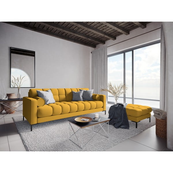 Žltá podnožka Cosmopolitan Design Bali, 60 cm-image-4