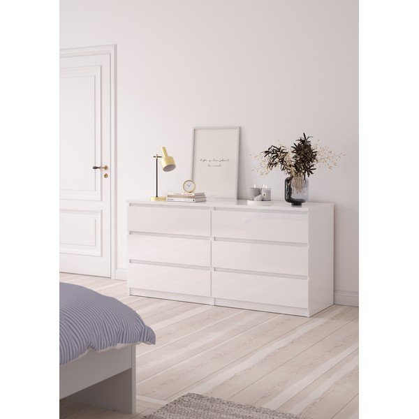 Biela komoda 154x76x50 cm Naia – Tvilum-image-1