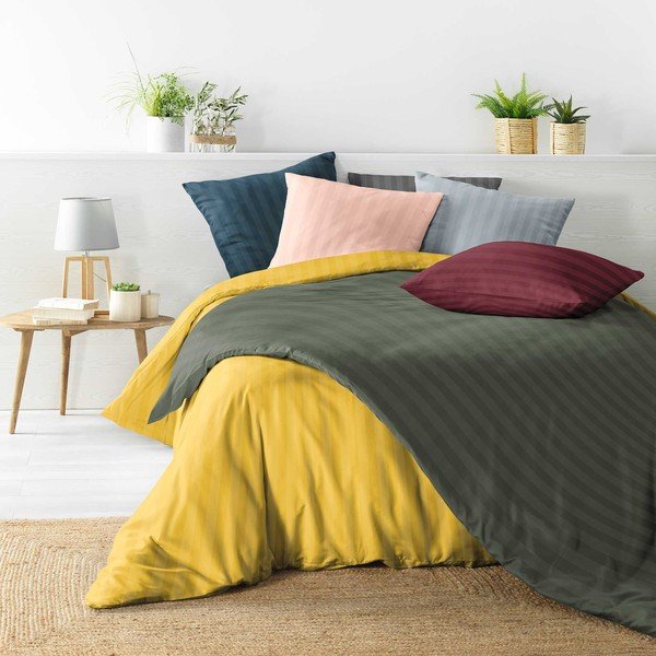 Modré predĺžené obliečky na dvojlôžko z mikrovlákna 240x220 cm Cleo – douceur d'intérieur-image-3