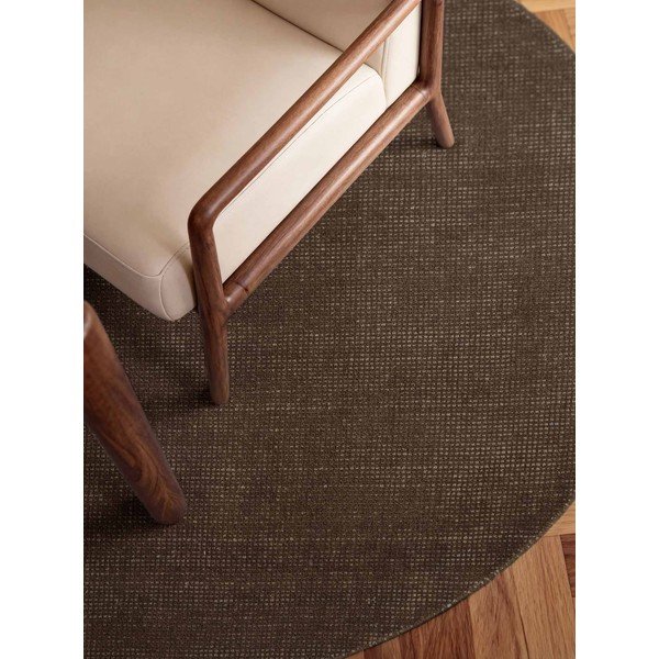 Hnedý ručne tkaný vlnený okrúhly koberec ø 200 cm Greenwich – Ted Baker-image-2