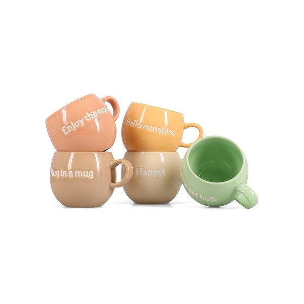 Béžový kameninový hrnček 420 ml Muggies – Salt&Pepper-image-4