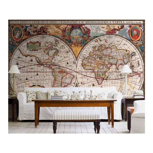 Veľkoformátová tapeta Antická mapa, 315x232 cm