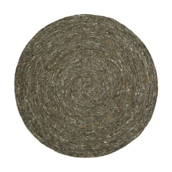 Kaki detský koberec ø 140 cm Neethu Olive – Nattiot