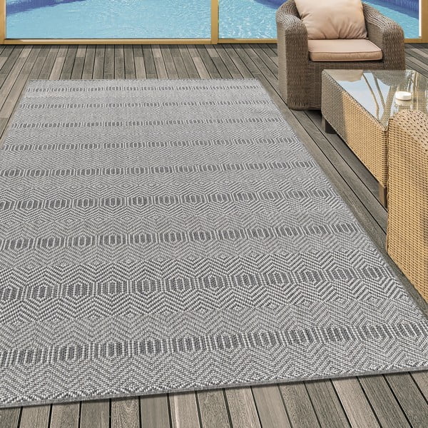 Sivý vonkajší koberec 120x170 cm Aruba – Ayyildiz Carpets-image-1