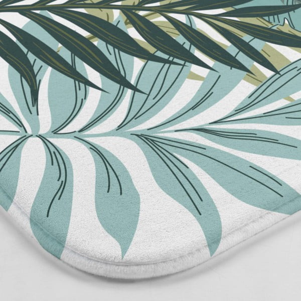 Bielo-zelená WC kúpeľňová predložka 45x45 cm Panazio – douceur d'intérieur-image-3