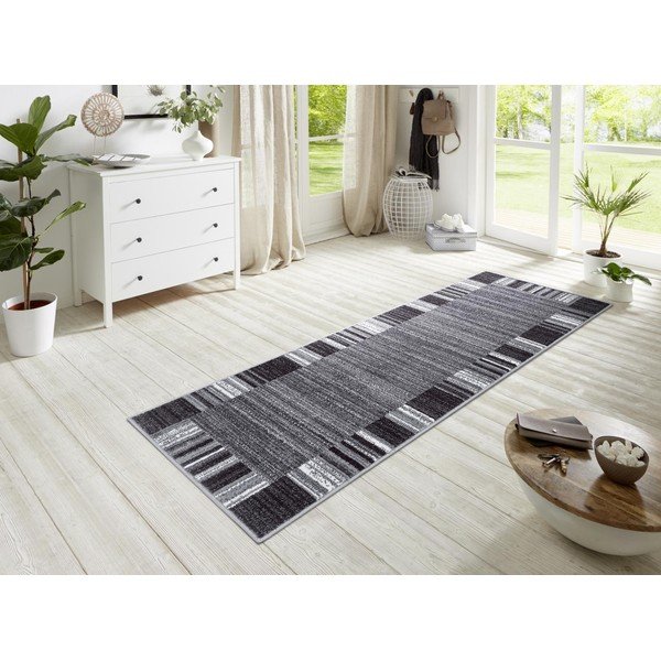 Sivý/béžový koberec behúň 200x67 cm Border - Hanse Home-image-1