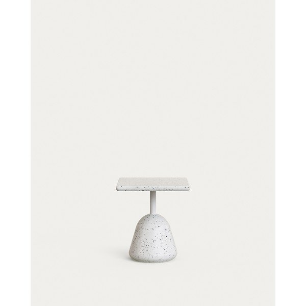 Záhradný konferenčný stolík s terrazzo doskou 44x44 cm Saura – Kave Home-image-2