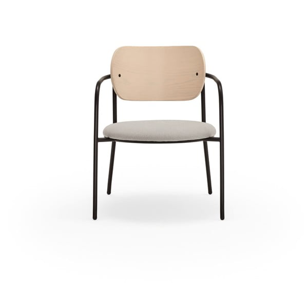 Svetlosivé kreslo v dekore jaseňa Eclipse - Teulat-image-2