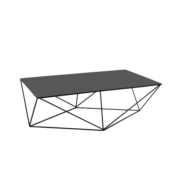 Čierny konferenčný stolík Custom Form Daryl, dĺžka 140 cm