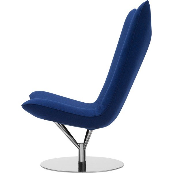 Tmavomodré kreslo Softline Angel Felt Melange Dark Blue-image-4