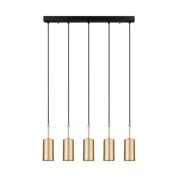 Závesné svietidlo v zlatej farbe Squid Lighting Geo, výška 120 cm-image-3