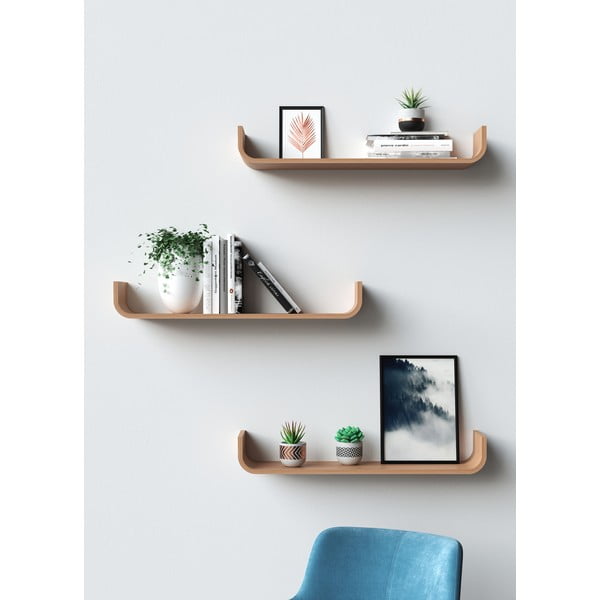 Nástenná polica v dubovom dekore Tenzo Flower-image-1