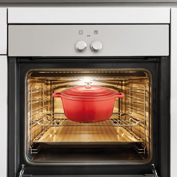 Hrniec s pokrievkou s nepriľnavým povrchom na indukciu 6.8 l Bordeaux – Tescoma-image-1