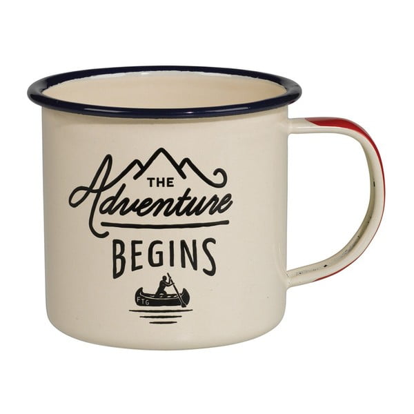 Smaltovaný hrnček Gentlemen's Hardware Adventure Begins, 300 ml