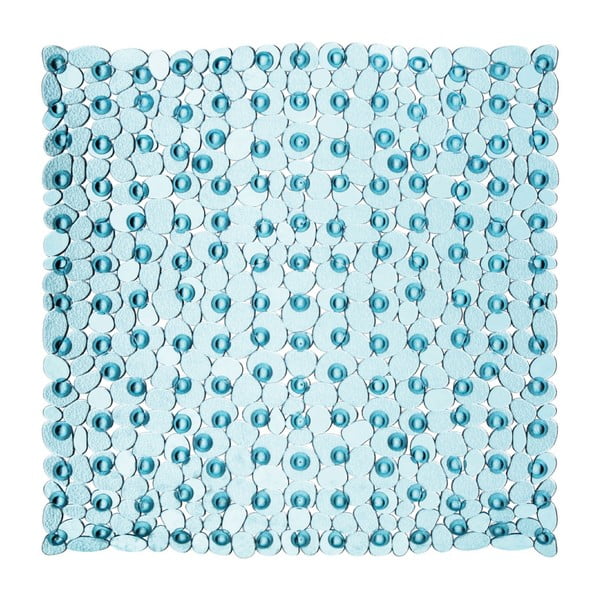 Modrá kúpeľňová predložka Premier Housewares Pebble, 54 × 54 cm