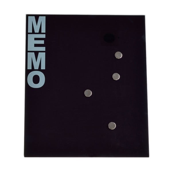 Sklenená magnetická nástenka Ewax Black Board, 35 x 42 cm