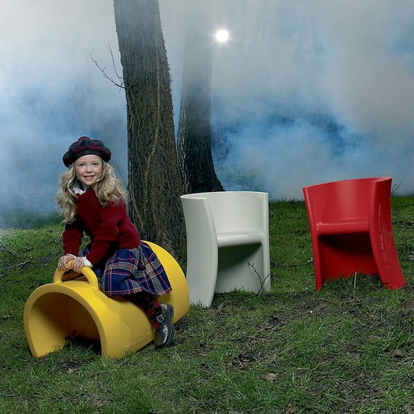 Červená viacúčelová stolička Magis Trioli-image-1