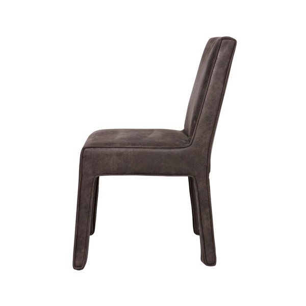 Sada 2 čiernych kožených stoličiek BePureHome Cocoon-image-2