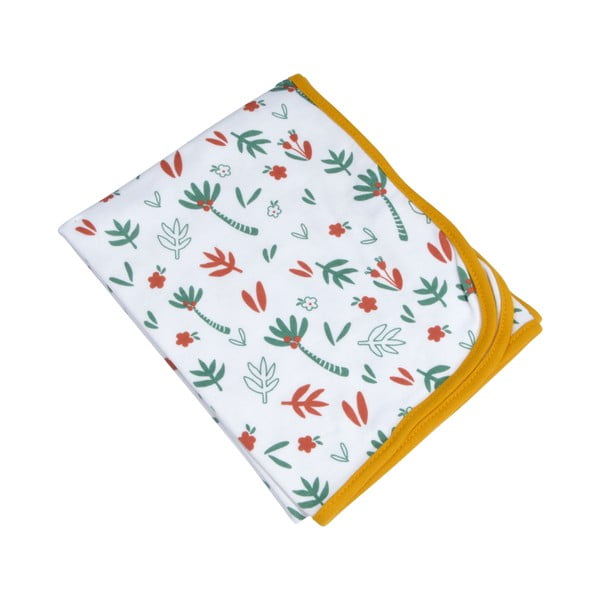 Biela bavlnená detská deka 75x75 cm Savannah – Bébé Douceur