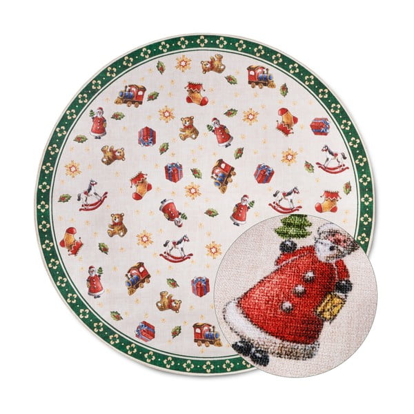 Zelený okrúhly koberec s vianočným motívom ø 150 cm Green Christmas – Villeroy&Boch
