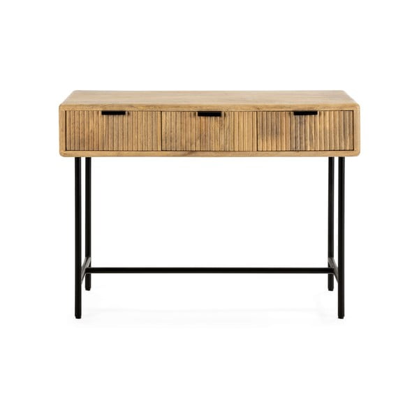 Konzolový stolík z mangového dreva v prírodnej farbe 38x100 cm Mundra – Marckeric