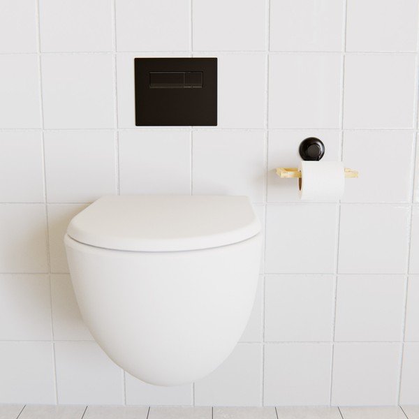 Bambusový samodržiaci držiak na toaletný papier Compactor Bestlock SPA-image-2