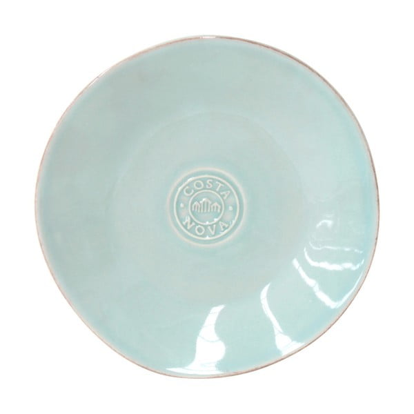 Tyrkysovomodrý kameninový tanier na pečivo Costa Nova Nova, ⌀ 16 cm