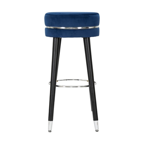 Modrá čalúnená barová stolička (výška sedadla 74 cm) Paris – Mauro Ferretti-image-1