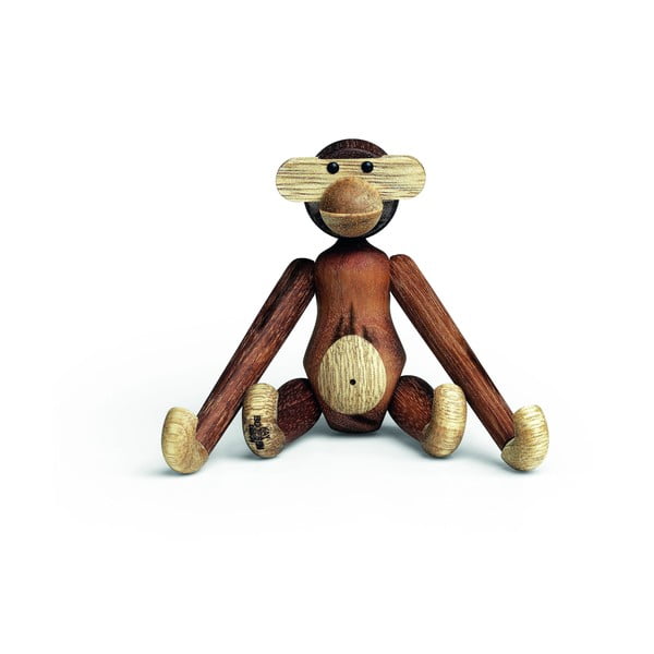 Soška z masívneho dreva Kay Bojesen Denmark Monkey Teak