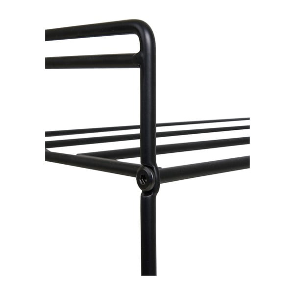 Čierny kovový stojan na topánky Swansea – House Nordic-image-3